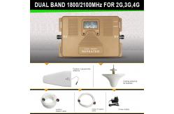 China Dual Band 1800/2100MHz 2G/3G/4G Signal Booster with LCD Display supplier