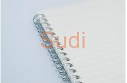 China Double Binding Filament PP Cover A5 Loose Leaf Spiral Notebook supplier