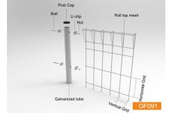 China Roll Top Welded Wire Garden Fence supplier