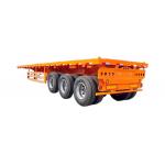 CIMC 20ft 40ft Semi Trailer Shipping Container Twistlocks Flatbed Design Carbon Steel 12R22.5 Truck Trailers for sale
