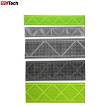 High Frequency Welded Prismatic PVC Reflective Tape For Sew On Garment for sale