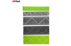 China High Frequency Welded Prismatic PVC Reflective Tape For Sew On Garment supplier