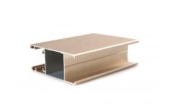 China Rose Gold Aluminum System Profile Weight Of Aluminum Profile T Shape supplier