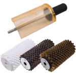 120mm Snowboard Ski Wax Brush Roto Brush Kit Snap Out Quick Change Axle 3 Pieces for sale