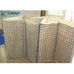 Hot Dipped Wire Mesh Rock Retaining Wall , Decorative Gabion Baskets Defensive Container Barrier for sale