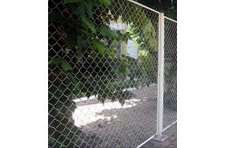 China 5 Feet Diamond Mesh Chain Link Fence Galvanized Sliver Mesh Fencing supplier