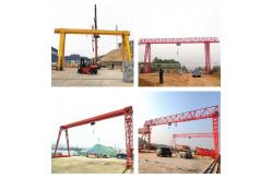 China Remote Control 10 Ton Gantry Crane Lightweight Single Girder Crane With Electric Hoist supplier