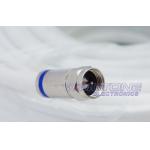 RG6 CATV Coaxial Cable with Compression Connector in 25M Length for Satellite TV for sale