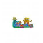 Children Fun Park Inflatable SpongeBob Slide Colorful Playground for sale