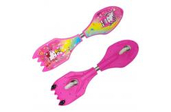 China hello kitty caster board ripstick skateboard with rocket shape pink orange blue supplier
