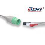 TPU Jacket Nihon Kohden Round 11pin TEC-552 ECG Patient Cable for sale