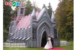 China Inflatable House Tent Custom PVC Inflatable Dome Tent Quick Install Church House Tent supplier