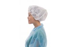 China OEM Disposable Single Elastic Non Woven Bouffant Cap With For Clinic supplier