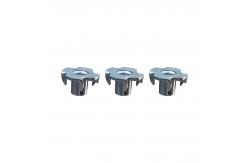 China ZP YZ Black / Gray Phosphated Plated Steel T Nuts With 4 Prongs supplier