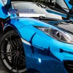 Chrome Car PET Vinyl Film PPF PVC Material Rose Gold Blue Color for sale