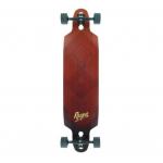 Rayne Crush Firm Flex Red Stain Longboard Complete Skateboard - 9.5 X 39 for sale