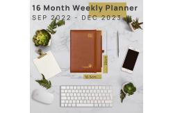 China Sponge Filled Hardcover Academic Planner 2 Page Weekly Spreads Design supplier