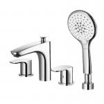 4 Hole Bathtub Shower Mixer Taps  Brass Deck Mounted F8F9028C for sale