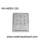 Rear Panel Mount Access Control Keypad USB Connector 12 Flat Buttons CE Approval for sale