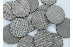 China Various Shapes Stainless Steel 5 Um 10 Um Sintered Wire Mesh Filter Disc supplier