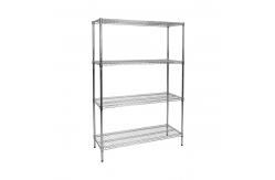 China Adjustable Kitchen 5 Layer Steel Wire Shelf Chrome Plated supplier