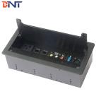 tabletop flip up brushed cover socket box for 86 socket panel