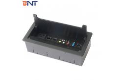 China tabletop flip up brushed cover socket box for 86 socket panel supplier