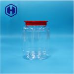 Oval PET Plastic Nuts Candies Pepper Cookies Biscuits Dried Food Jar Screw Top Lid for sale