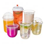 ODM Double Wall Plastic Bubble Tea Cups For Iced Coffee Cup Pp Injection for sale