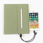 Leather Wireless Charging Notebook