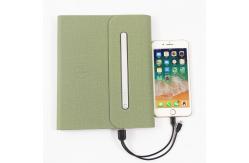 China Leather Wireless Charging Notebook supplier