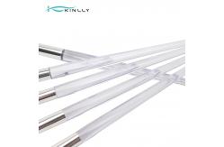 China OEM 8PCS Complete Makeup Brush Set Quadrilateral Clear Plastic Handle supplier