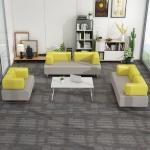 Durable Leather Office Reception Room Sofa Set With Stainless Steel Frame for sale