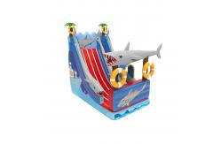China Children Fun Park Inflatable Baby Shark Slide For Rentals supplier