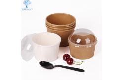 China Two Layers PE Coated Paper Ice Cream Sundae Cups Flexo Printing supplier