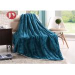Luxury Embossed Flannel Plush Sherpa Blanket Double Layers Throw For Sofa Modern European style for sale