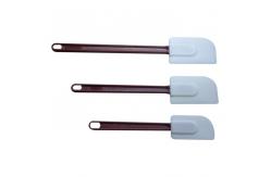 China Double Sided Silicone Cake Scraper Spatula Shovel BPA Free Customized supplier