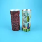 CMYK Composite Paper Tube Packaging For Nuts Candy for sale