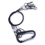 Anti Rust Wire Rope Lanyard Plastic Coated SS Wire Safety Slings Cable Assembly