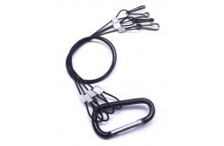 China Anti Rust Wire Rope Lanyard Plastic Coated SS Wire Safety Slings Cable Assembly supplier