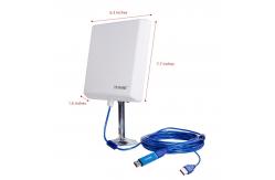 China 36dBi Wifi Range Extender Outdoor Antenna Wireless Adapter For RV supplier