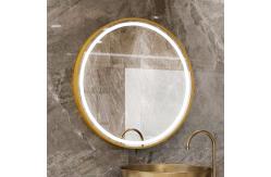 China Wall Mounted Aluminium Mirror Frame Round Led Poster Photo Picture Circle Frame supplier