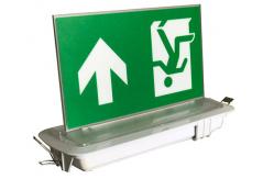China Industrial LED Plastic Green Running Man Sign Ceiling Recessed Emergency Light supplier