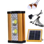 Solar Led Light with Battery & Multi-function USB Connectors for Emergency Lighting for sale