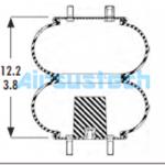 2B9-252 Goodyear Air Spring 578-92-3-206 W013586944 Firestone Replacement Airbag for sale