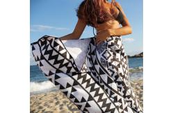 China Personalized Rectangular Beach Towel With Custom Logo Lightweight supplier