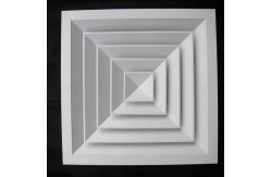 China Square Aluminum 1100 Ceiling Air Diffuser Fireproof Bake Surface Finished supplier