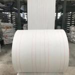 White PP Plastic Woven Bag Roll Material Transparent White Woven Cloth Roll For Conductive FIBC Fabric for sale