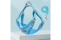 China Pet Reflective Adjustable Harness Dog Breathable Mesh Harness And Leash Set supplier