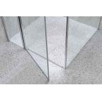 Square Shower Enclosures 6/8mm Tempered Glass And Chromed Alum Frame